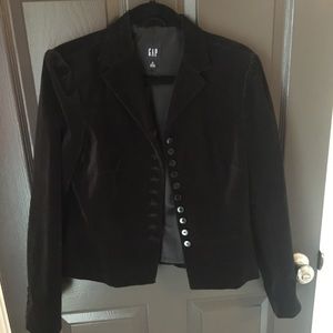 Velour Crop Jacket/ Blazer